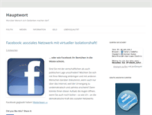 Tablet Screenshot of hauptwort.at